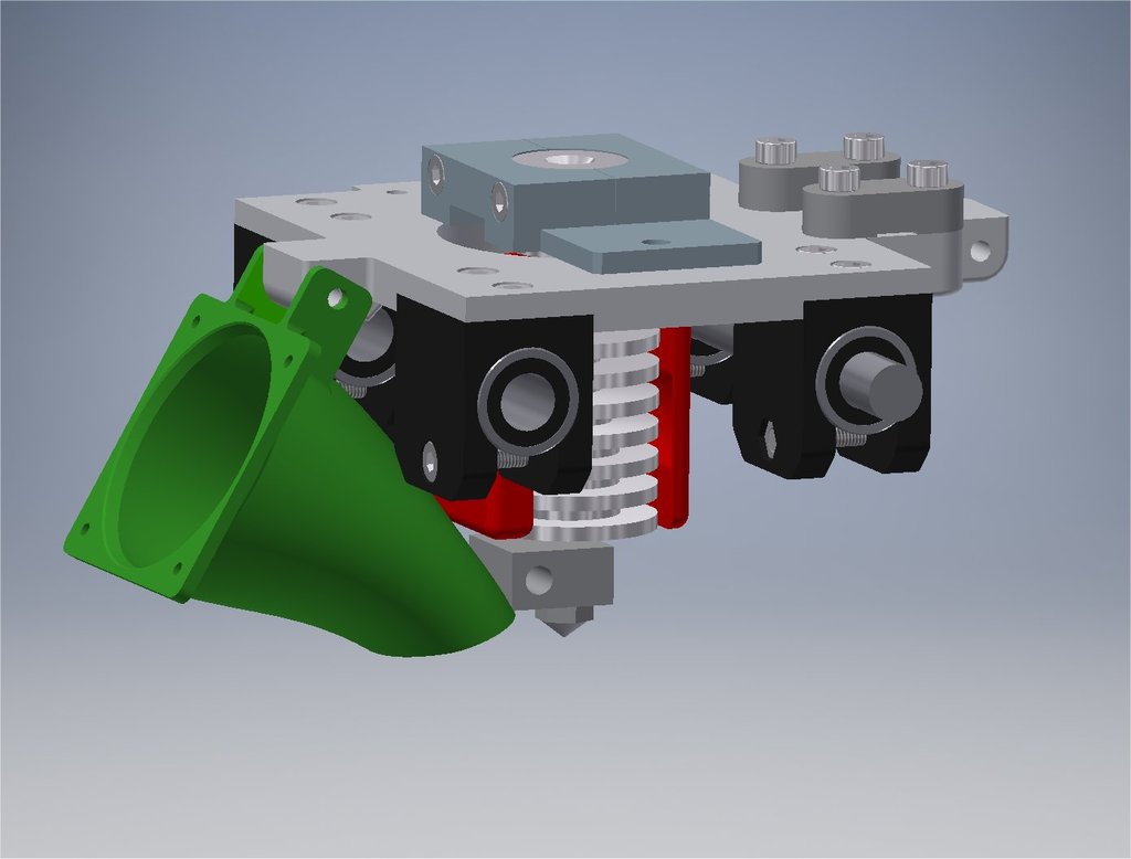 Cooling duct for 40 X 40 X 10 mm cooling fan by Phil M Download free