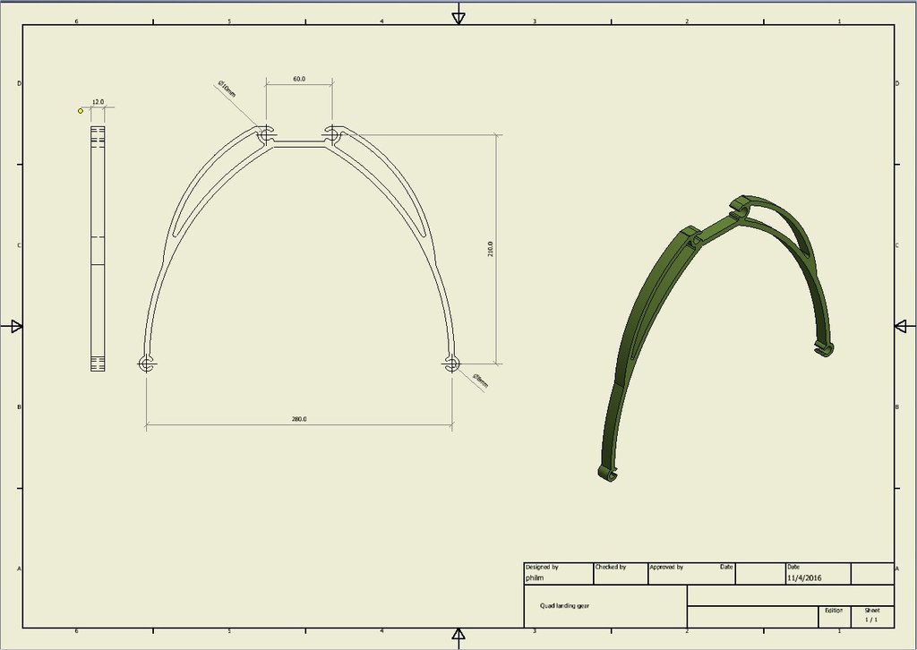 Quad landing gear