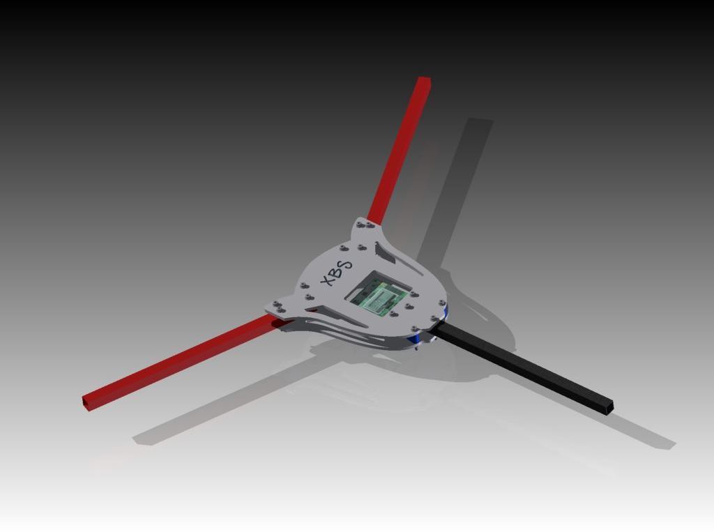 Tri - V tail multi rotor XBS
