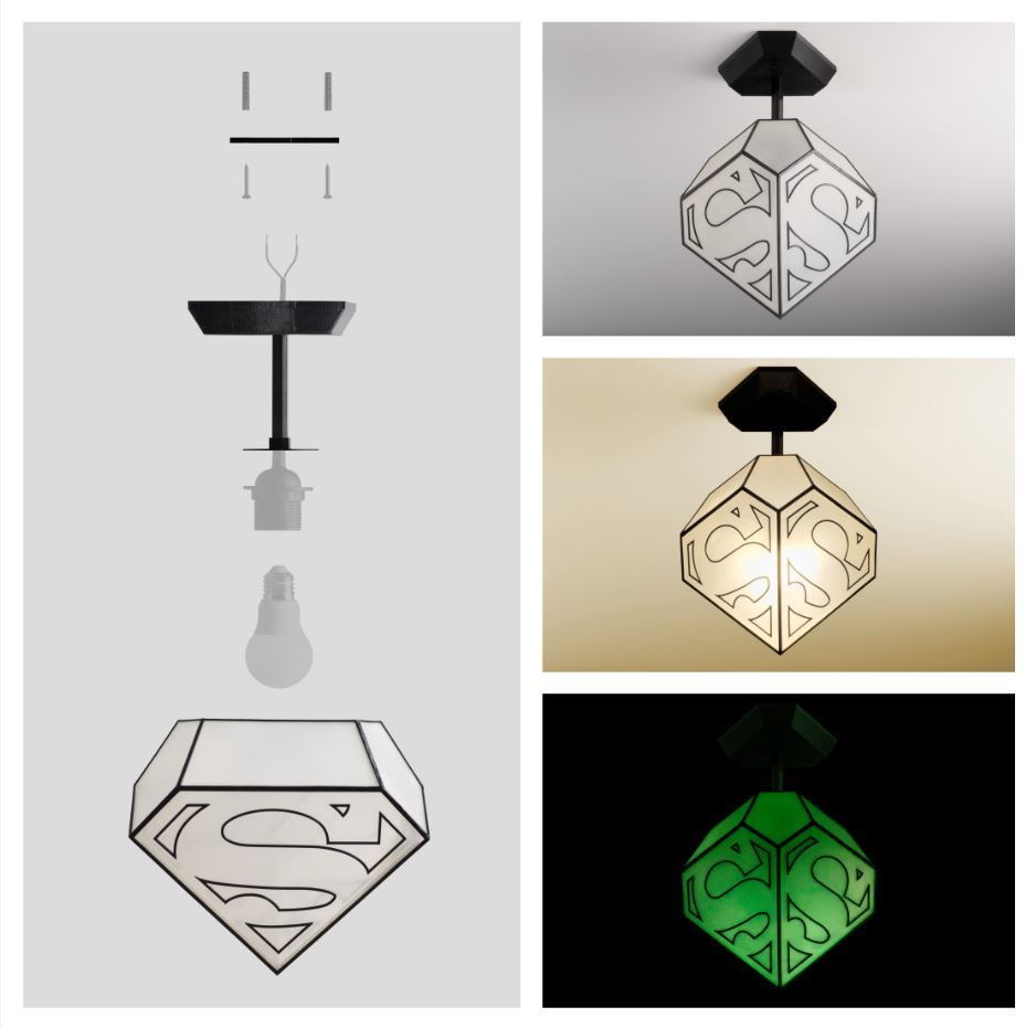 Kids Superman lamp - SMALL