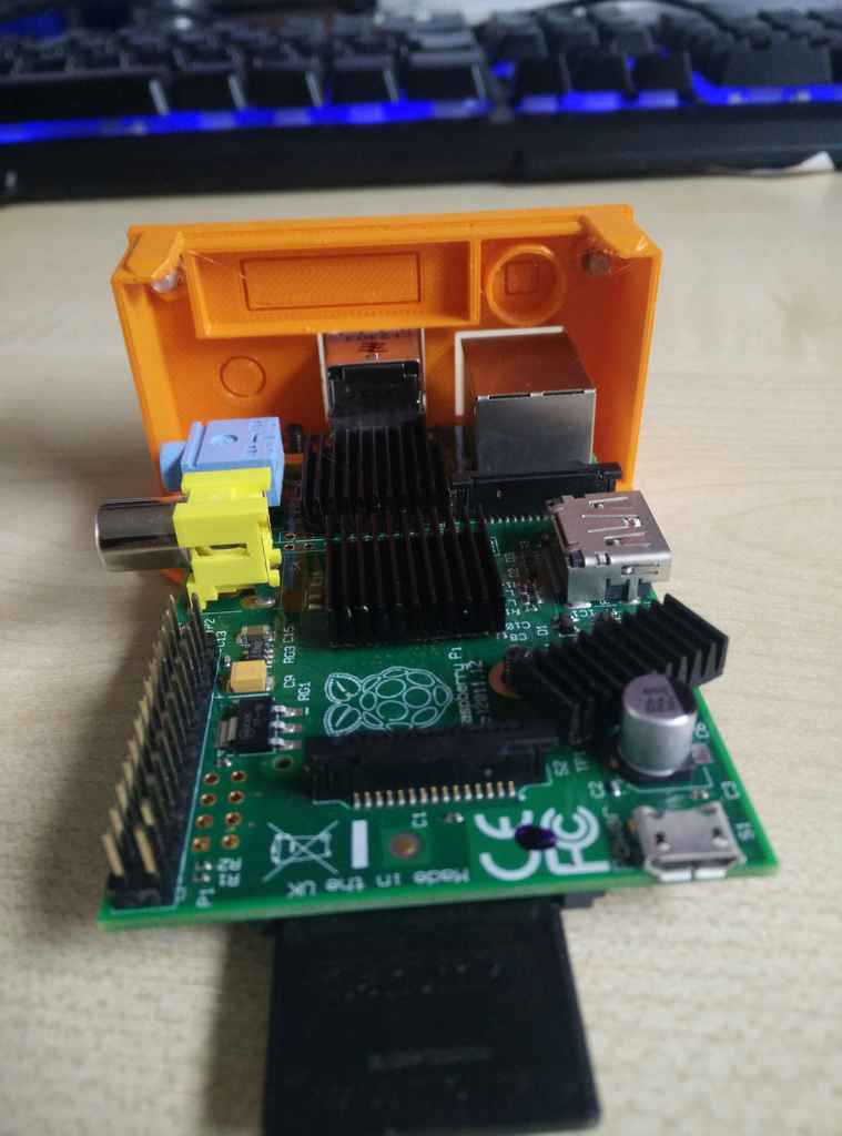 Pi 1b rev.2 tray for 1U Raspberry Pi Rack by Marodeur | Download free ...