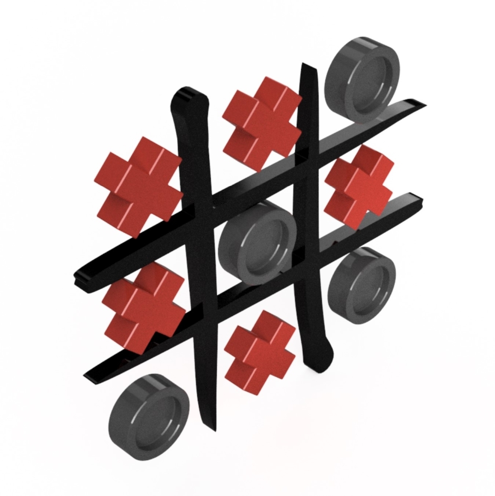 HJV Tic-Tac-Toe Game Fridgemagnet