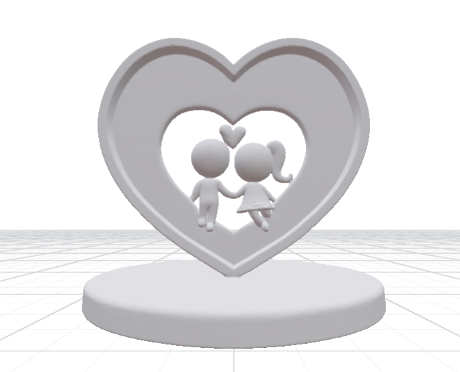 romantic Valentine’s diorama