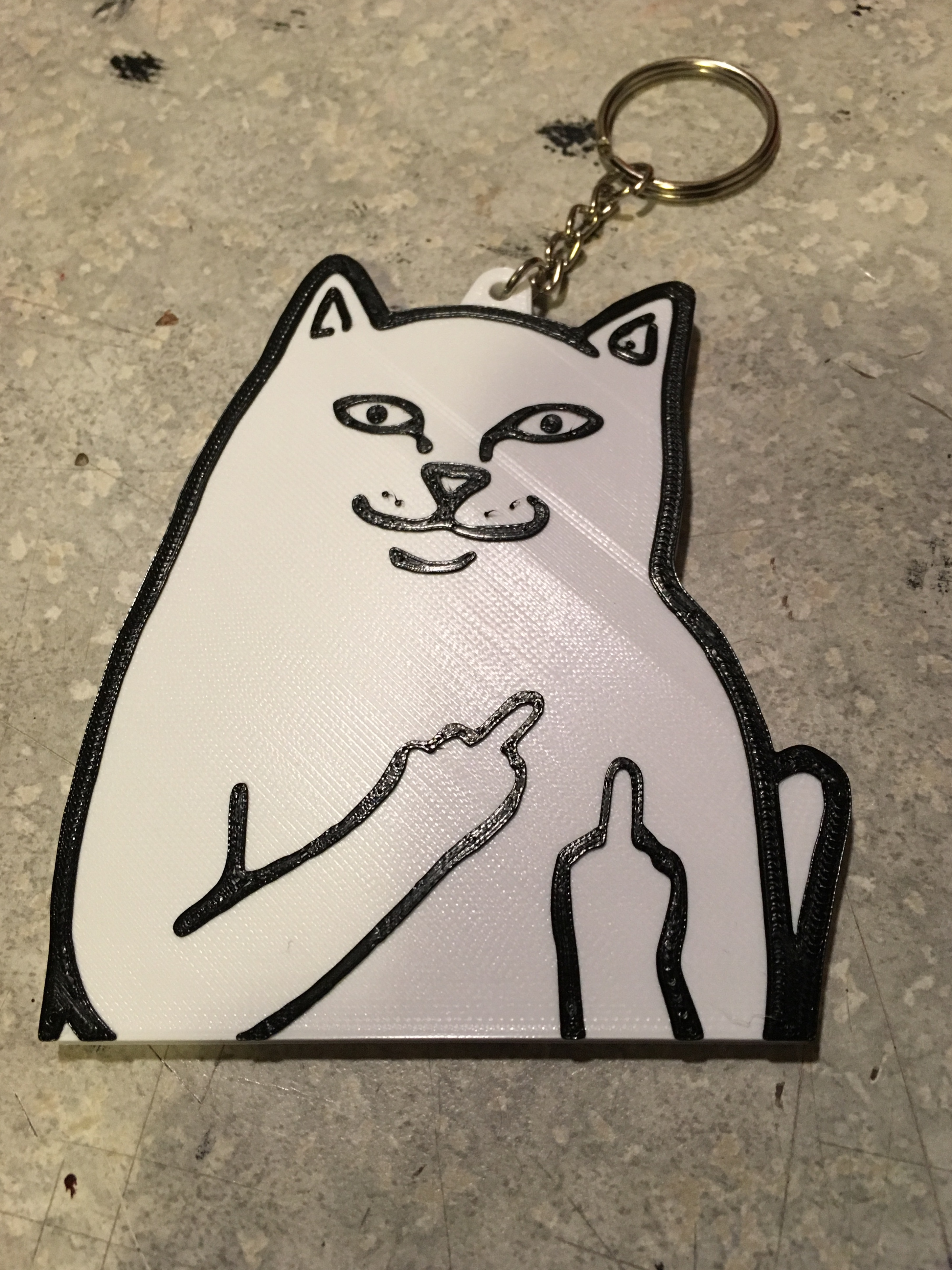 RipNDip Cat, Lord Nermal, Keychain,