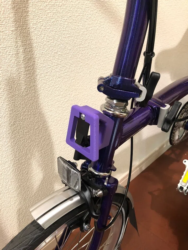 Brompton front carrier for P handlebar 7.5deg forward by titusou