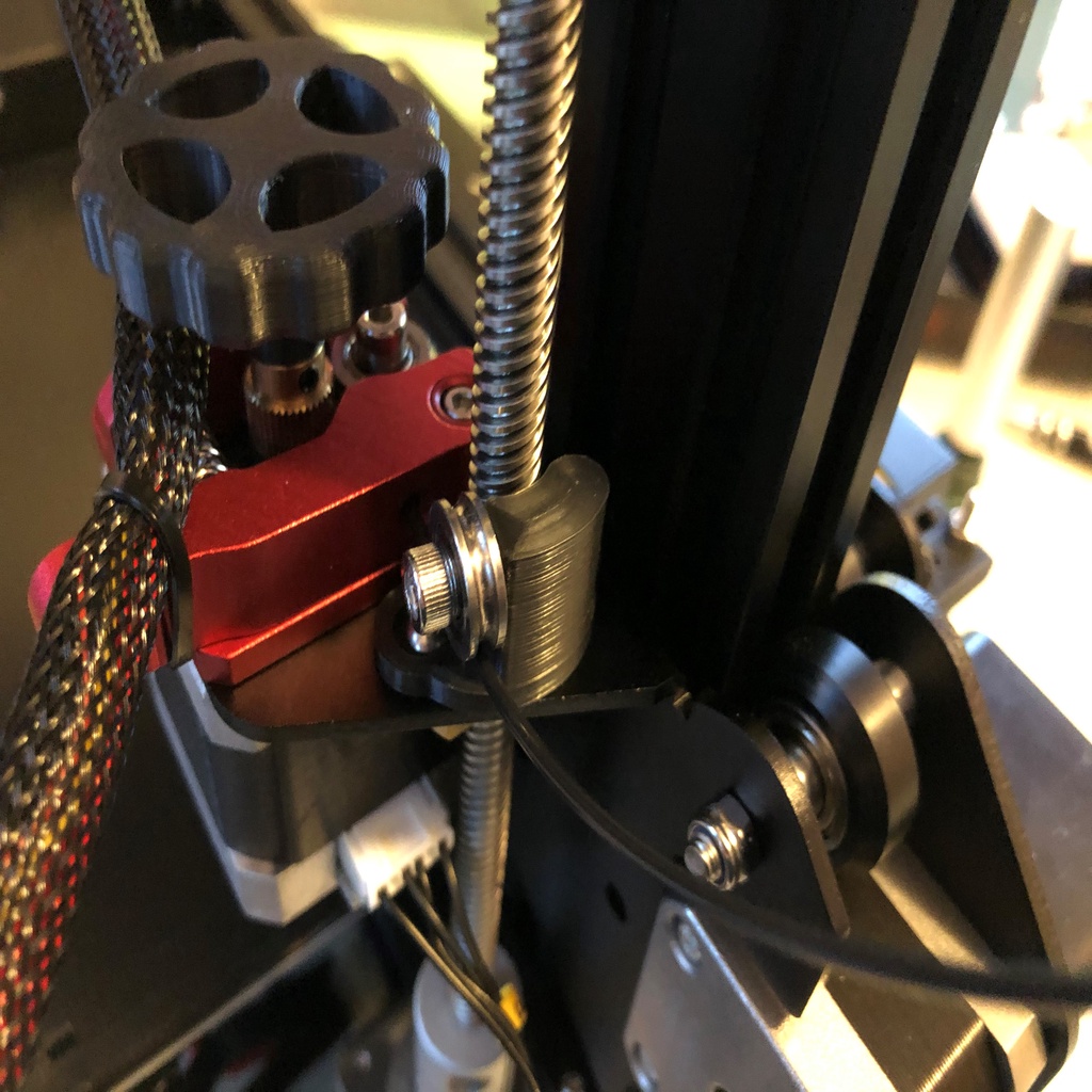 Ender 3 (Pro) filament guide w/ stock extruder bearing by JJ Download free STL model