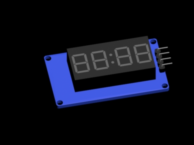 7 Segment Display (4 Digit Display v1.0)  FOOTPRINT layout