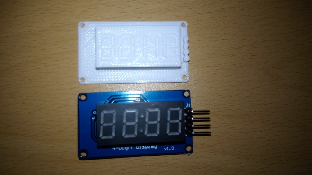 7 Segment Display (4 Digit Display v1.0) FOOTPRINT layout by ...