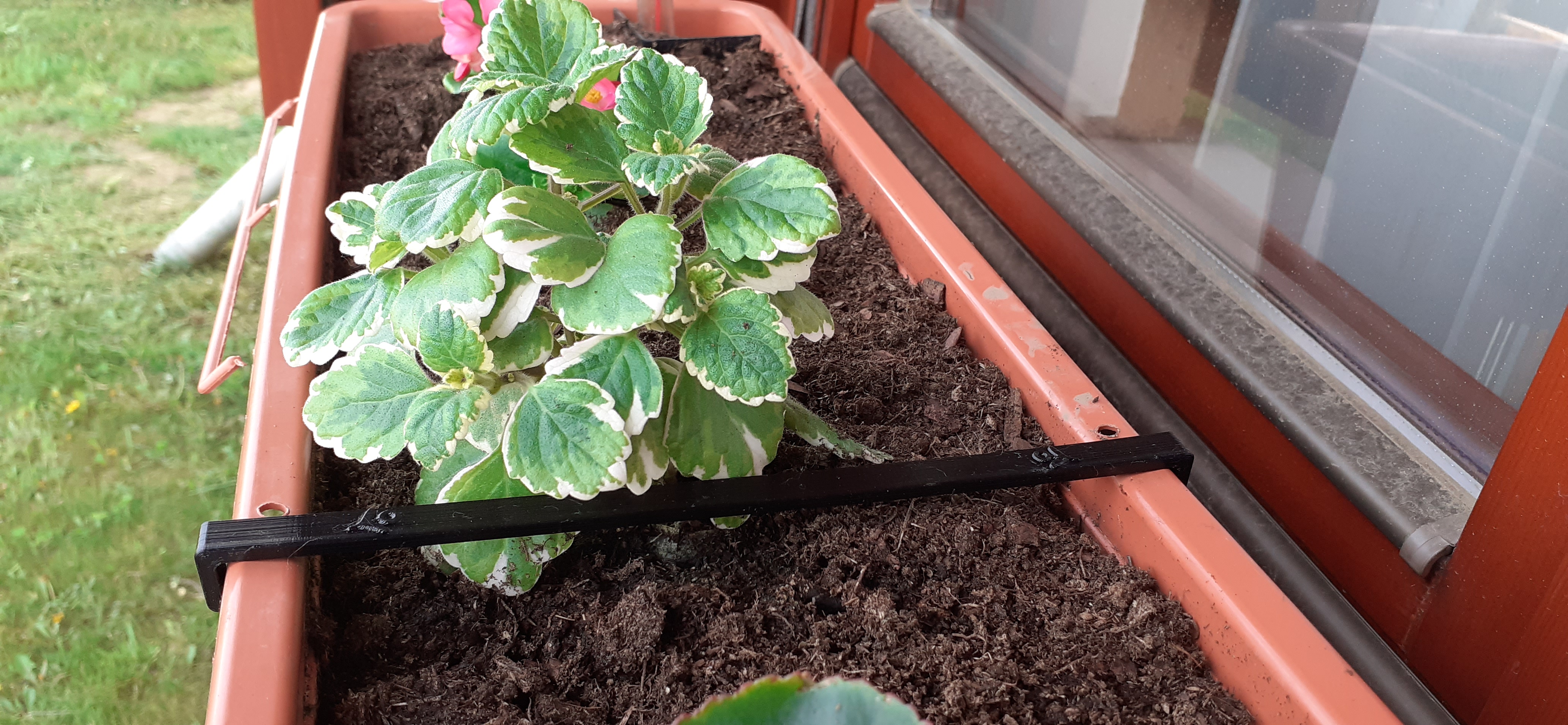 Balcony box brace