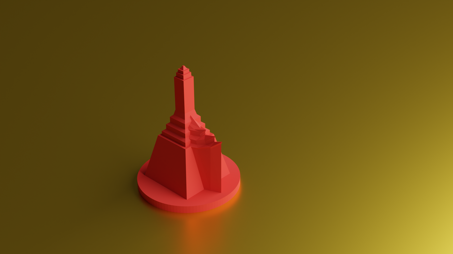 Avatar themed CATAN tokens: Fire Nation Settlement