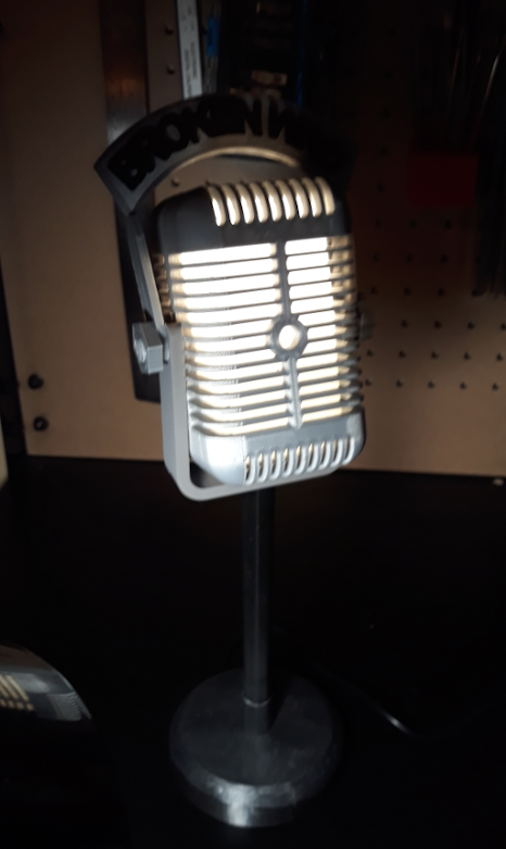 Retro Microphone Lamp