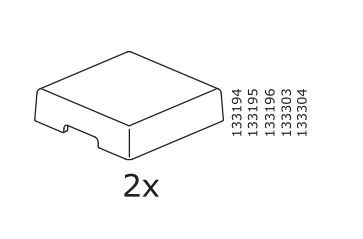 Replacement screw cover for IKEA Besta units