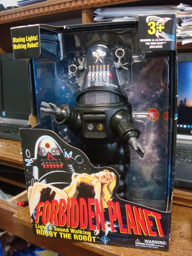 Robby Robot Glove scan for Walmart Robby toy