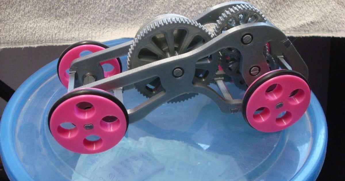 Flywheel vehicle "remix of 3566283" by robothut Download free STL