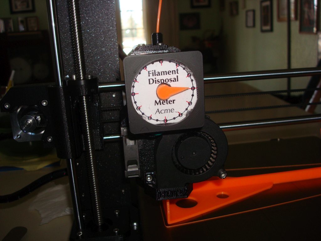 Filament Disposal Meter for Prusa MK3 and MK2
