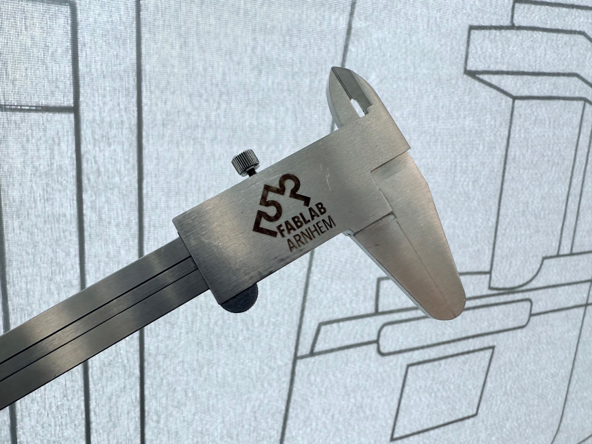 Laser template Mitutoyo Calipers