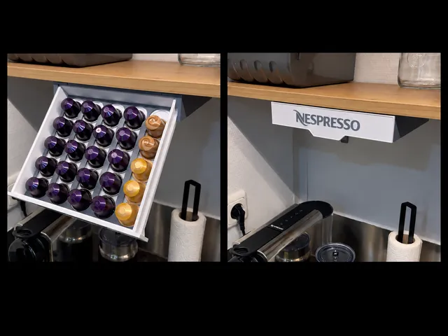 Nespresso Capsule Drawer – Under-Shelf Mount
