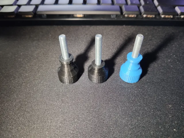 Gopro screw knurled customizable