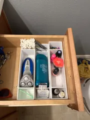 Interlocking drawer storage box