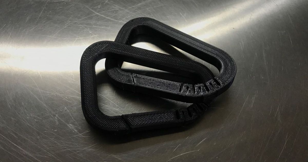 Carabiner Stronger Latch by Parts Oven Download free STL model
