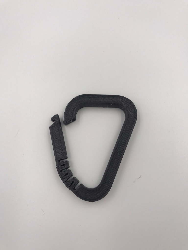 Carabiner Stronger Latch by Parts Oven Download free STL model