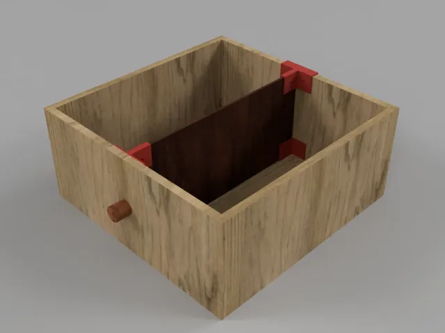 Fully Parameterized Drawer Divider Brackets