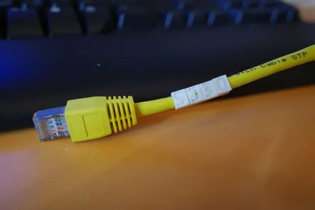 tags / labels for ethernet cable (with freecad files)