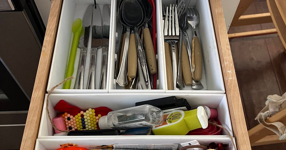 Interlocking silverware organization boxs by AP | Download free STL ...