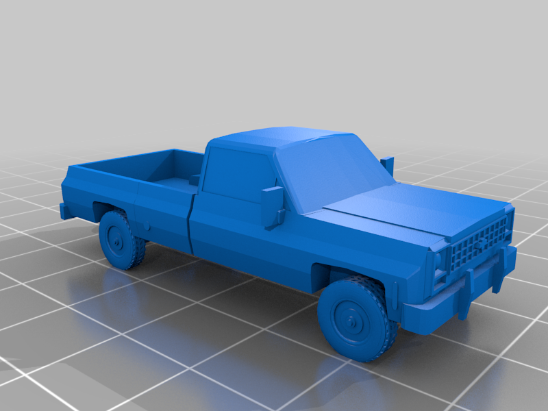 1100 5/4 Ton Truck (CUCV, M1008) by bonzai000 Download free STL