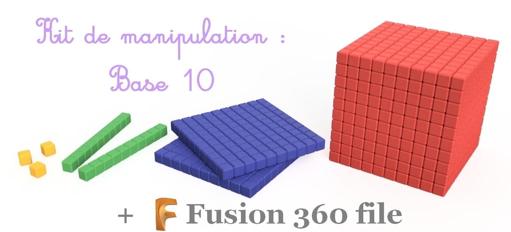 Blocs Base 10 Pour Mathématiques – Matériel éducatif Manipulation Nombres (cubes, Barres, Plaques), Idéal école Primaire, 700g