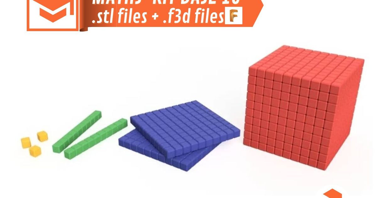 Set Mathématiques Base 10 Kit de manipulation by Waikikiprod