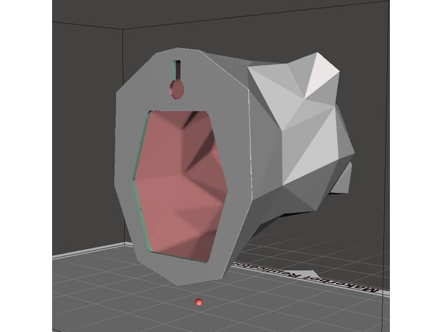 Miniatura 8 do modelo 3D Bear Wall Trophy Low Poly