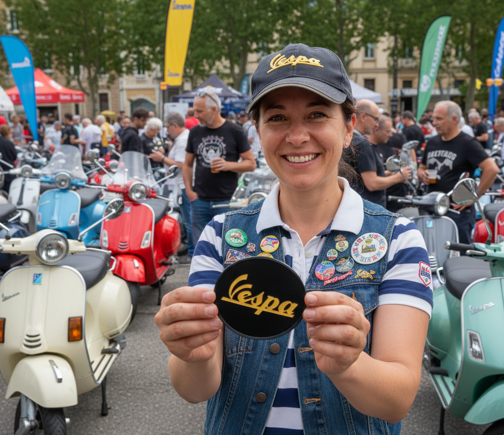 VESPA Coaster 80mm (Vespa Untersetzer)