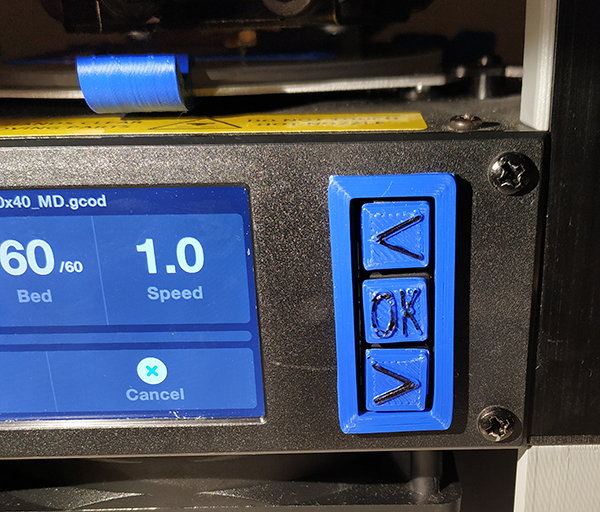 Monoprice Mini Delta Button Frame