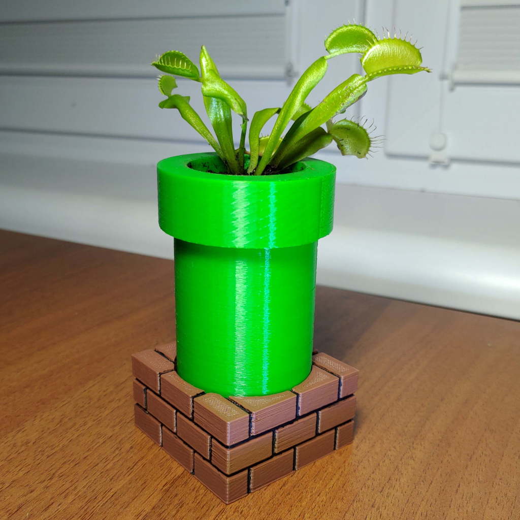 Mario pipe flower pot