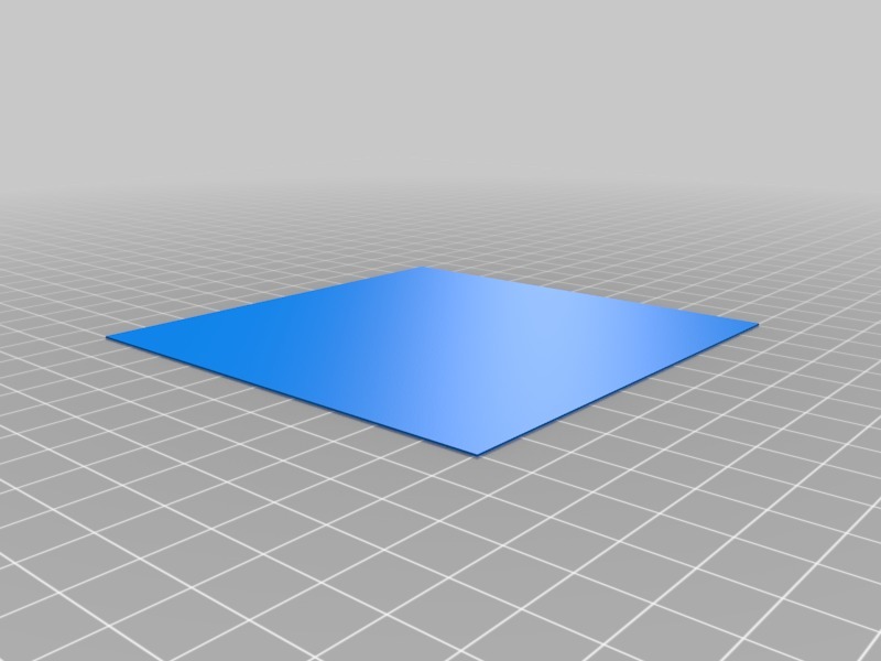 Big Flat Square for Bed Level ZStep and Extrusion