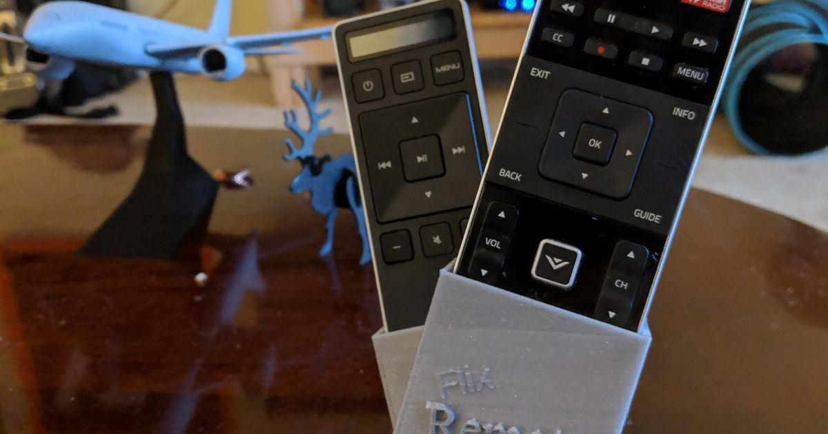 TV Remote Holder by Louis Huggins Download free STL model