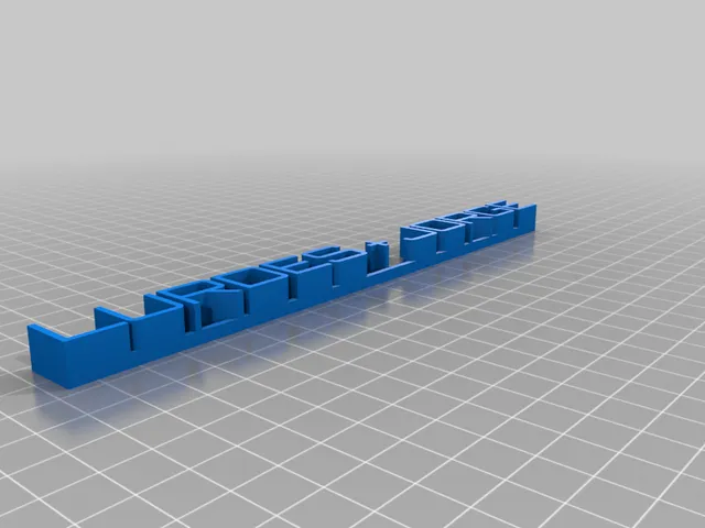 My CustomizeTESTEd 3D name plate
