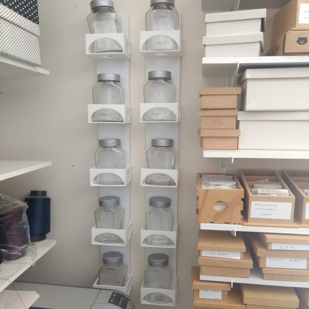 Small Objects Organizer with Coffee Packaging