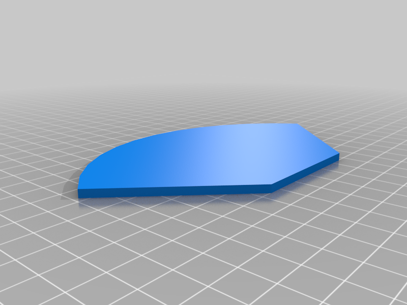 Gun arc 90 degree template