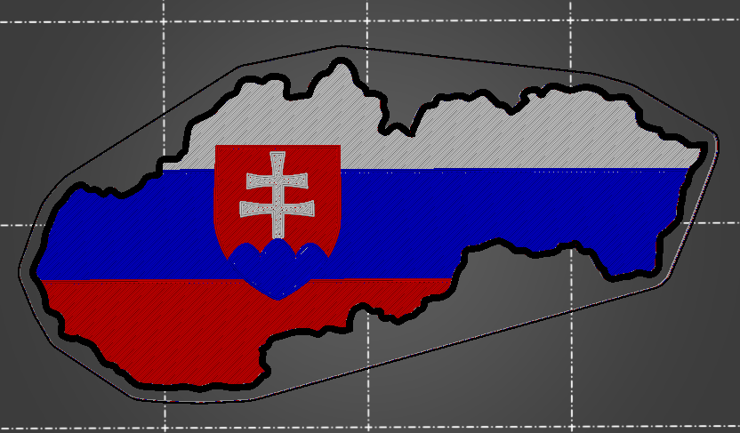 The Map of the Slovak Republic