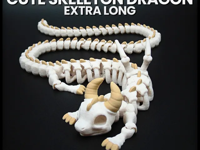 Cute Skeleton Dragon Extra Long