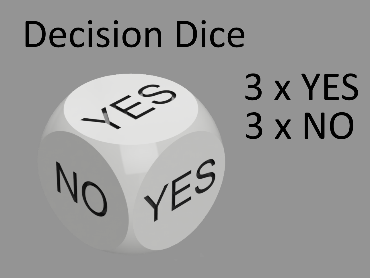 Yes No - Decision Dice