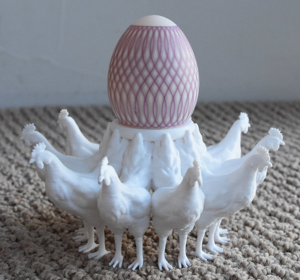 Miniatura 2 do modelo 3D Easter Egg Holder - Group 5 (OpenSCAD)