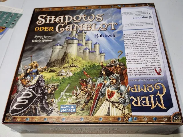 Shadows Over Camelot Insert (for Sleeved Cards and Merlin's Company)