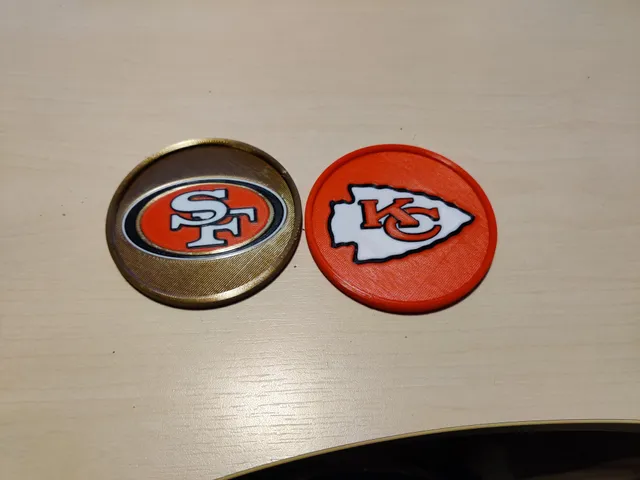 Beer Coaster Super Bowl LIV - 49ers vs Chiefs