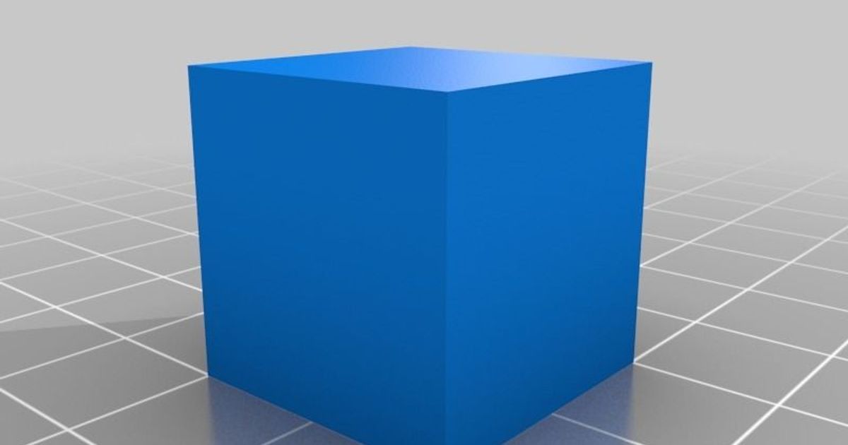High precision calibration cube by zapta Download free STL model