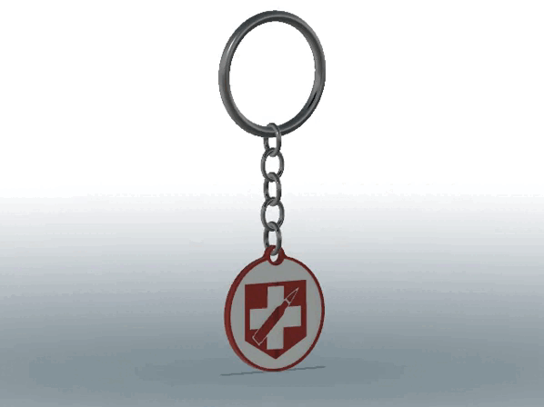 Juggernog Perk Machine keychain