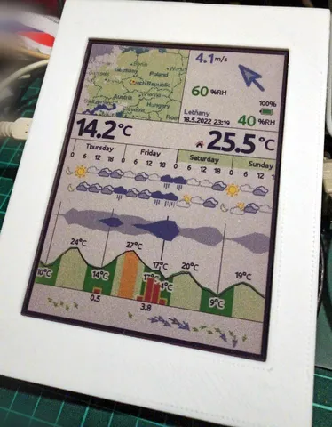 EPD 5.65 ACEP ESP32 Meteostation