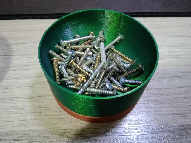 Magnetic bowl for screws